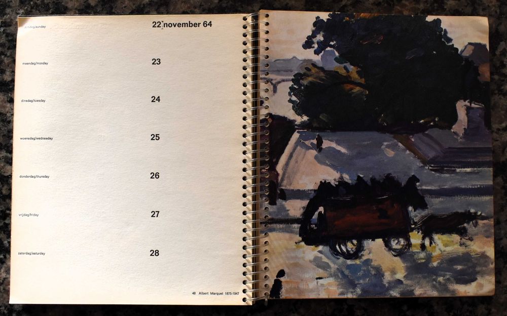 Agenda/Diary 1964 Museum Boymans Van Beuningen, Rotterdam (Rare)