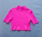 Różowy crop top Sinsay