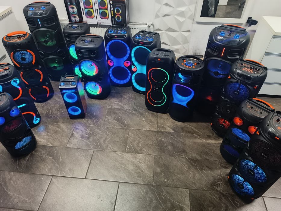 Duże  głośniki, kolumny bluetooth