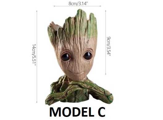 Zestaw Doniczka - przybornik Groot (Zestaw  z 3 sztuk)