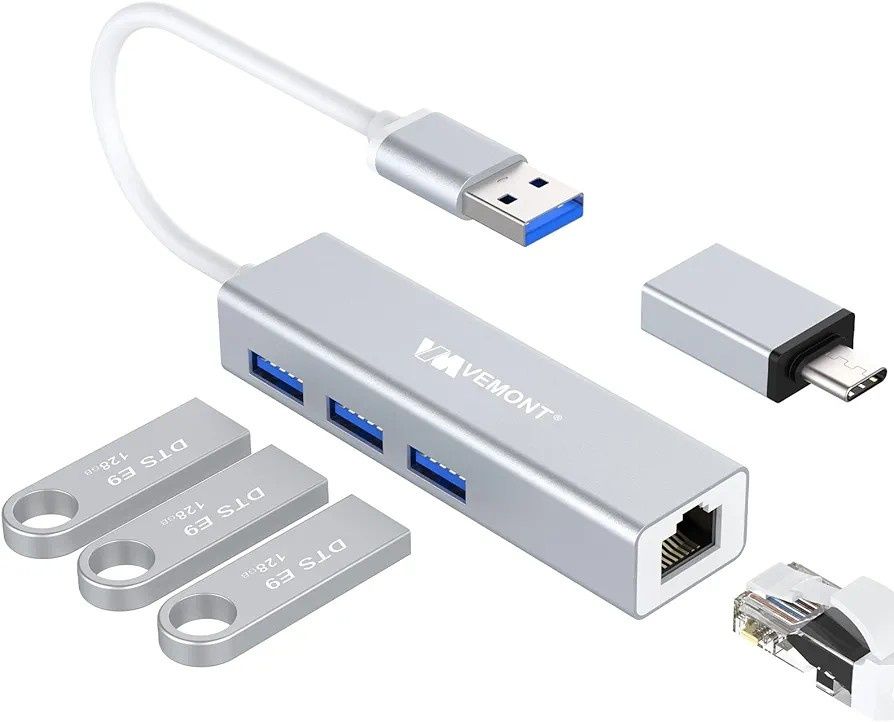 VEMONT adapter USB LAN adapter Ethernet USB,