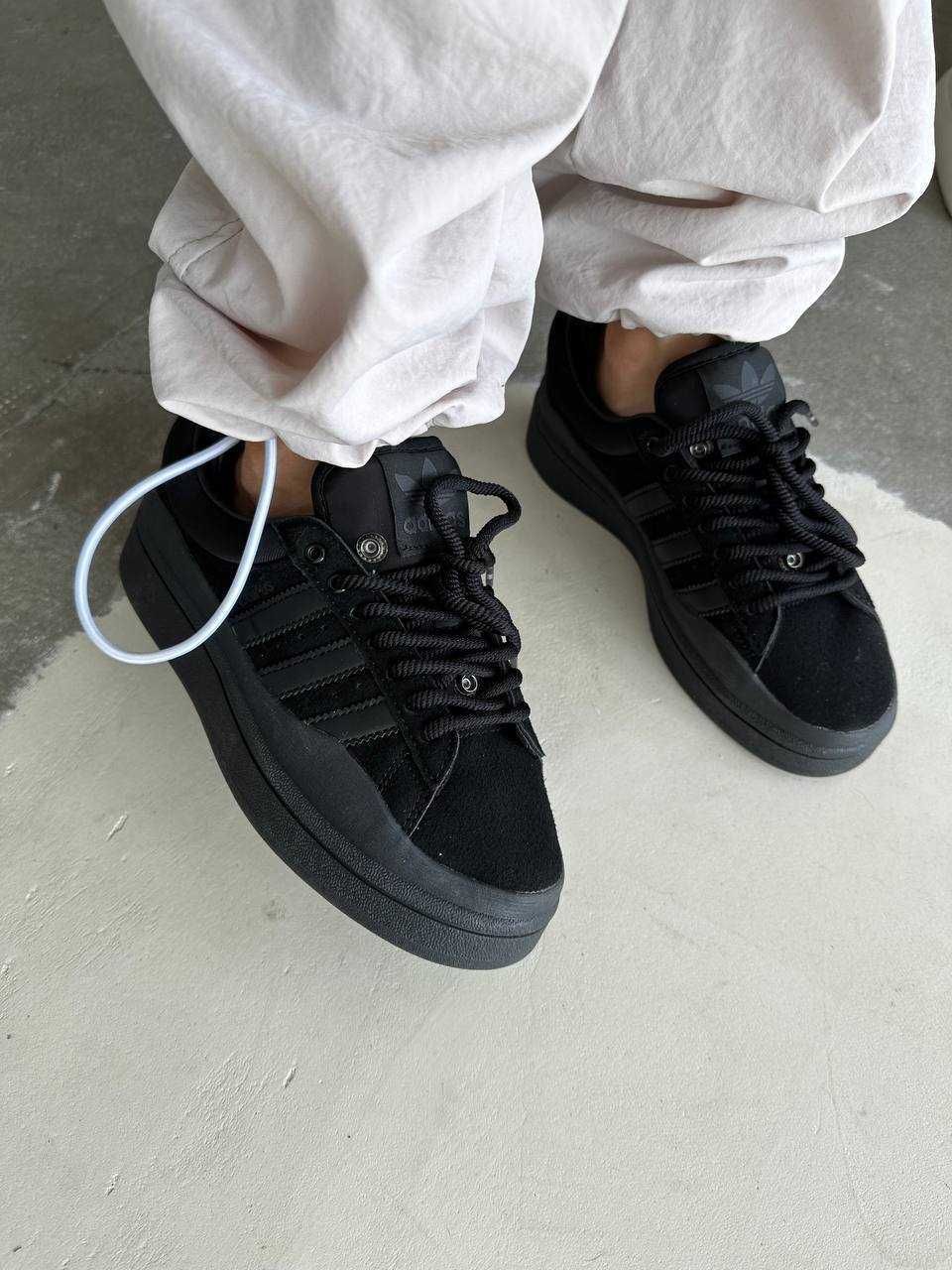Кроссовки Adidas Campus Bad Bunny черные / Адидас Кампус 36 38 39 40