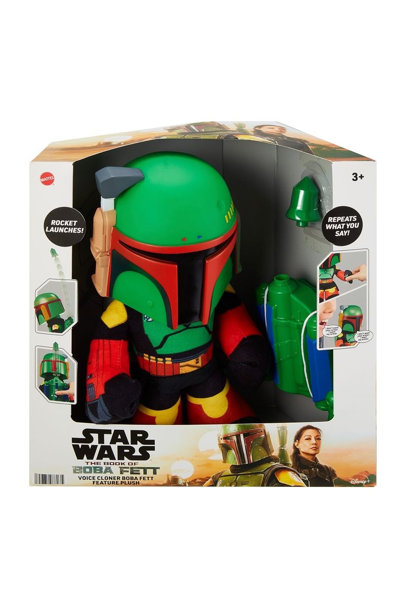 Peluche Boba Fett do star wars com sons e Lançador