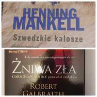 CD 2 audiobooki Mankell Szwedzkie kalosze i Galbraith Żniwa zła