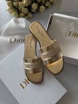 р37-40 Шльопанці Dior Dway Slippers Gold
