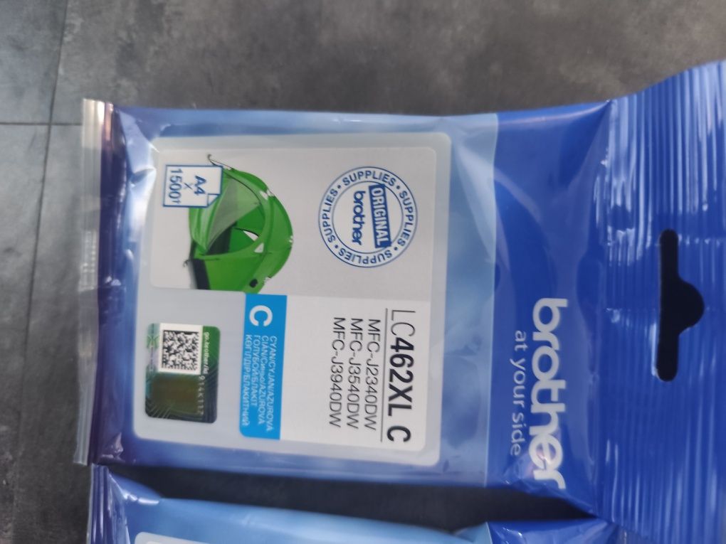 Oryginalne  tusze orygilany tusz Brother Lc462xl BK M C Y Zestaw