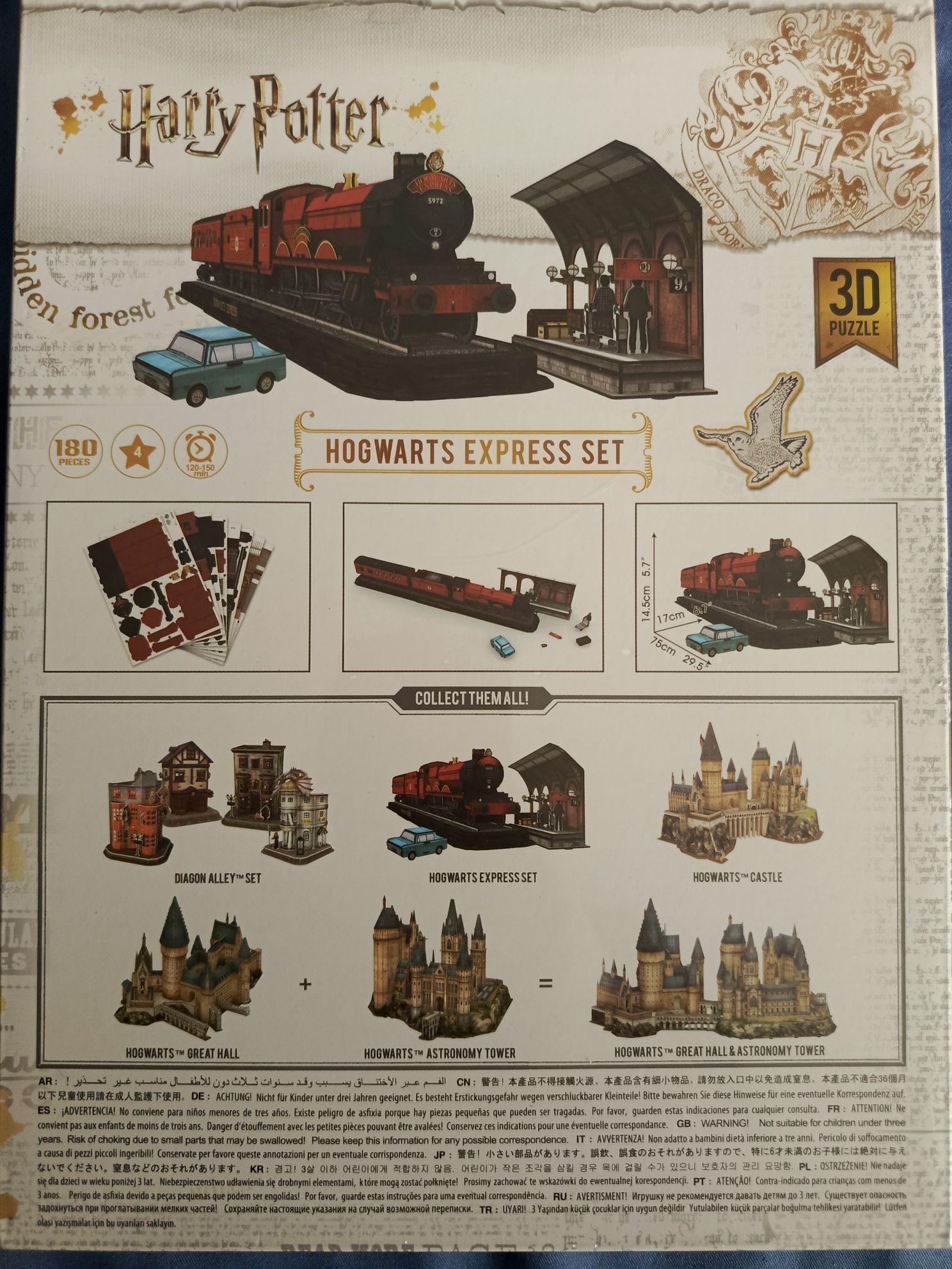 Puzzle 3d pociąg Hogwartu Express