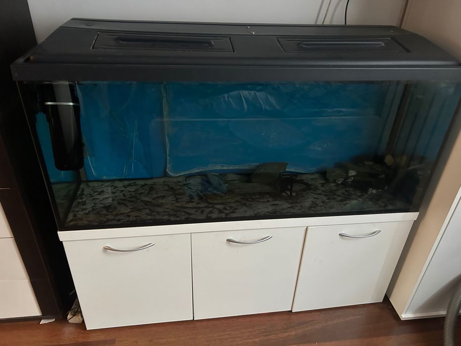 Akwarium 240L szafka filtr grzałka kamienie cały komplet