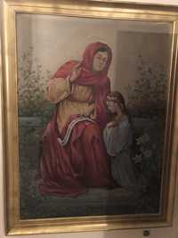 Obraz na płótnie bardzo duży 117 cm x 155 cm-  Święta Anna
