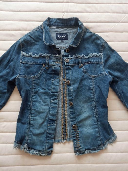 Жіноча джинсова куртка піджак демі демісезонна весняна курточка весна
