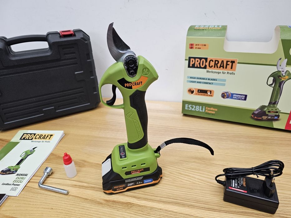 Секатор Procraft ES28LI +Кейс +Акб 2.0Ah Turbo Гарантия 36мес