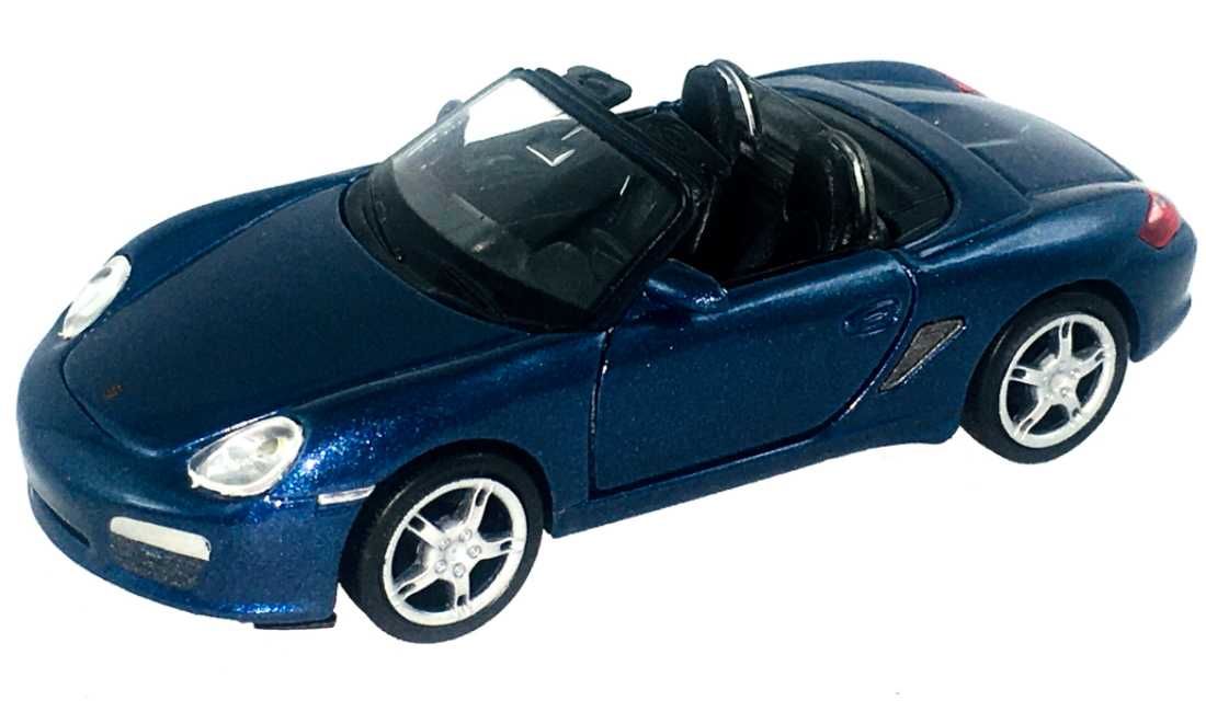 Porsche Boxster S cabrio model WELLY 1:34 granatowy