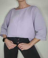Liliowa bluza oversize H&M