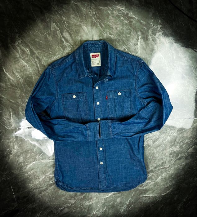 Nowa Męska Niebieska Dżinsowa Koszula «Levi’s» Jeans / S