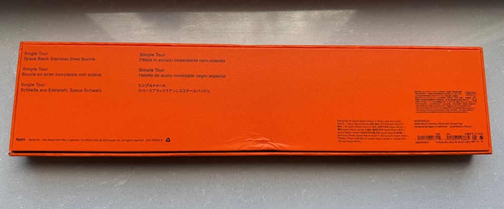 Pasek Apple Watch Hermes Single Tour 38- 41 mm czarny skóra naturalna