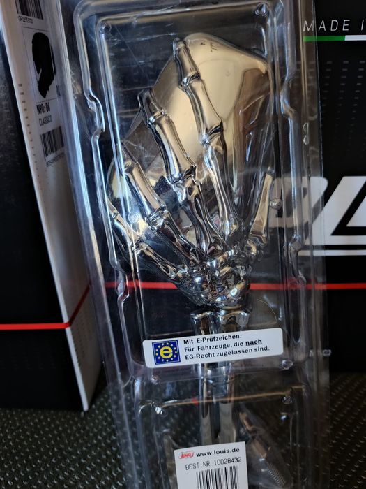 Lusterko Motocyklowe LOUIS trupia ręka