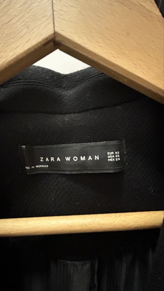 Damski Płaszcz Zara 75% wełna r. XS