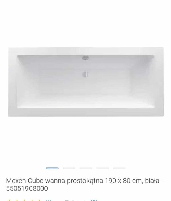 Nowa wanna mexen cube  190x80
