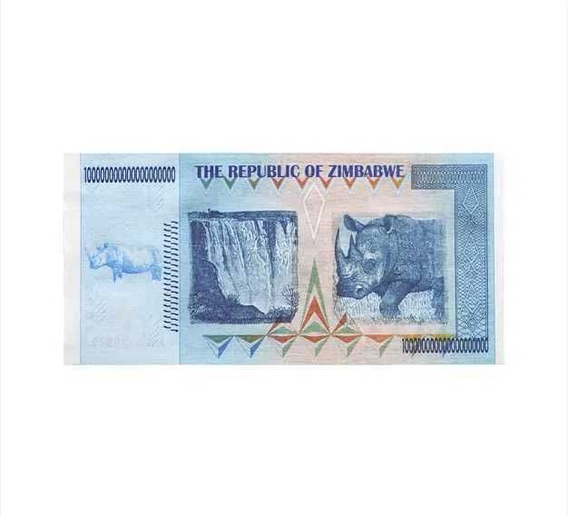 Banknot Zimbabwe 100 Kwintylionów Dolarów Kolekcjonerski Unikat UV
