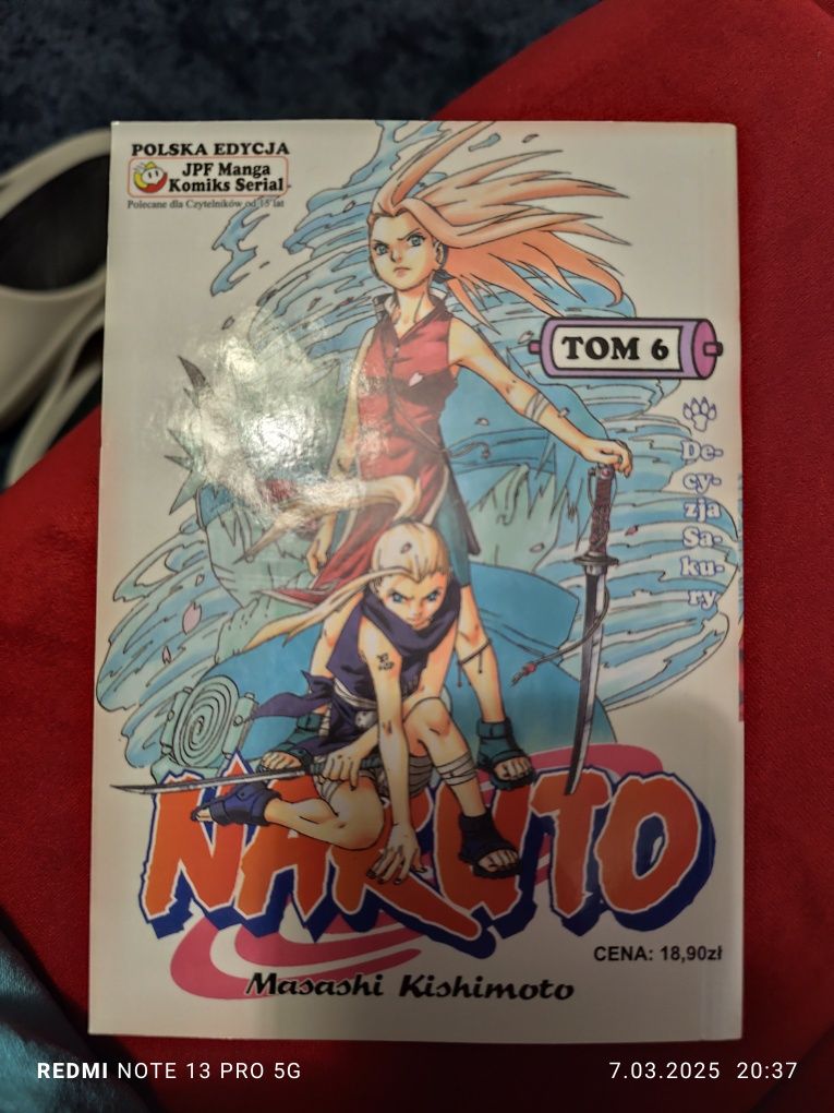 Cena 1 tom. tomy Mangi Naruto NOWE