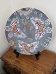 Placa de decoração chinesa vintage com suporte
