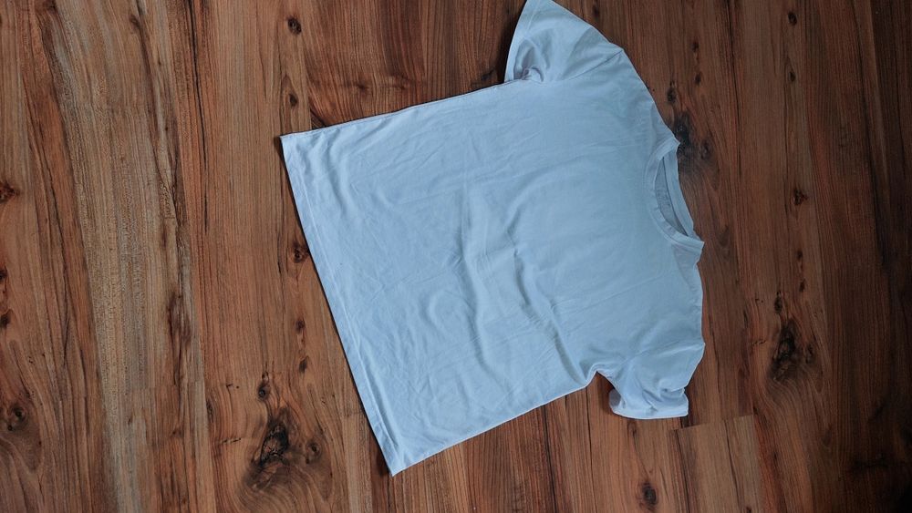 Biały t-shirt XS 34 S 36 koszulka Shein damska oversize