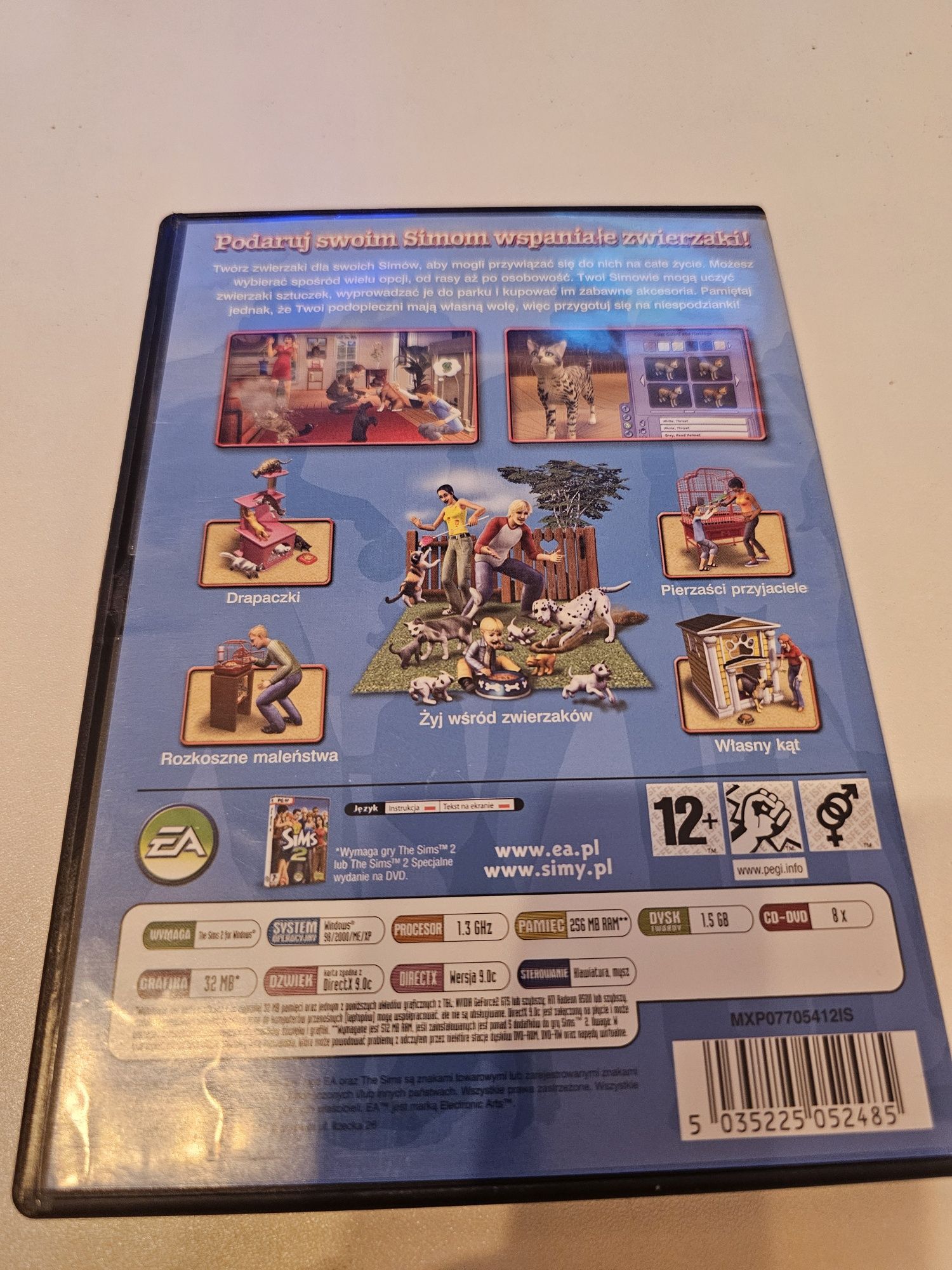 Sims 2 Zwierzaki pc polskie wydanie BDB STAN