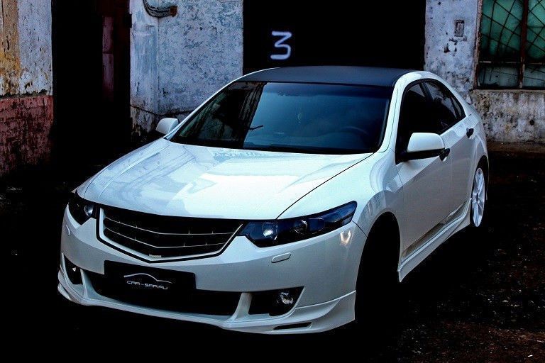 Юбка Хонда Аккорд Накладка на передний бампер Honda Accord 8 Type S