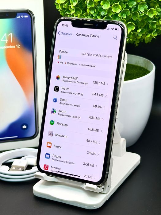 ‼️iPhone X 256GB White Батарея 100% / Айфон Х 256 гб Білий‼️
