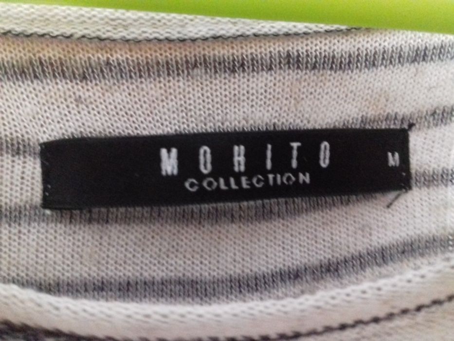 Dzianinowa bluzka z naszywkami Mohito roz. M/L/XL