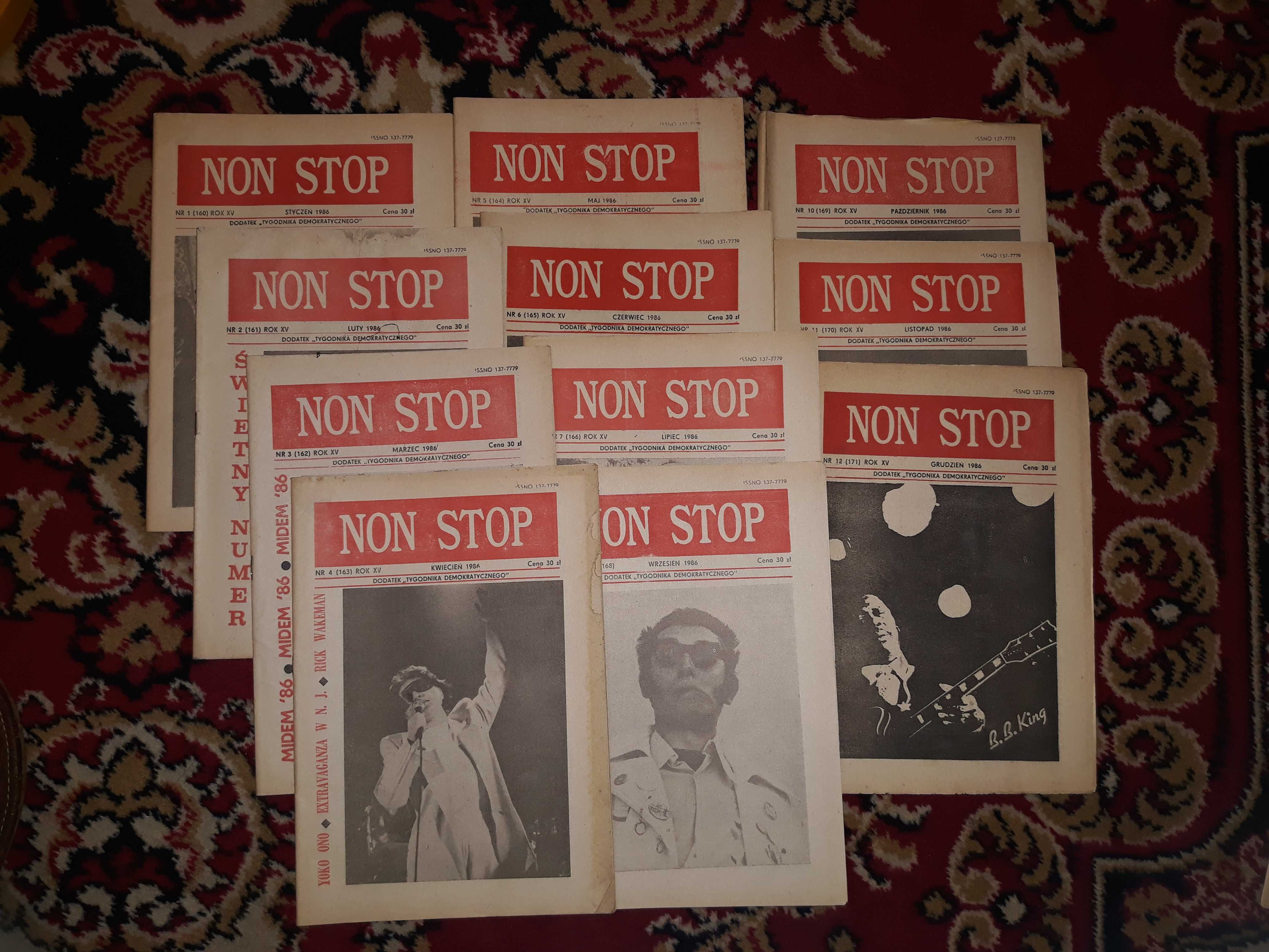 Magazyn Non Stop rocznik 1986 bez jednego numeru