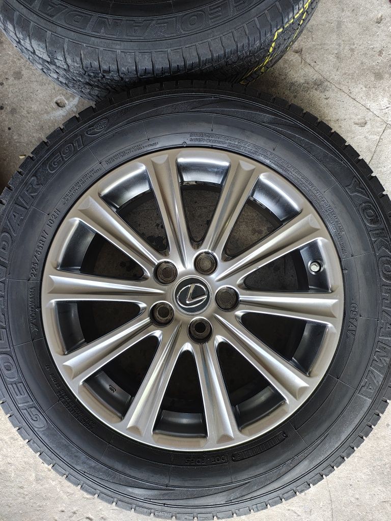 Koła felgi Lexus NX 17 cali opony Yokohama Geolandar 225/65r17