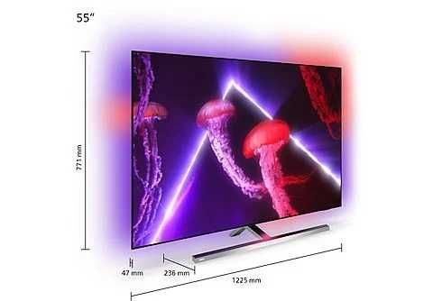 Телевізор 55 дюймів Philips 55OLED837/12 (4K Android TV OLED 120Hz)
