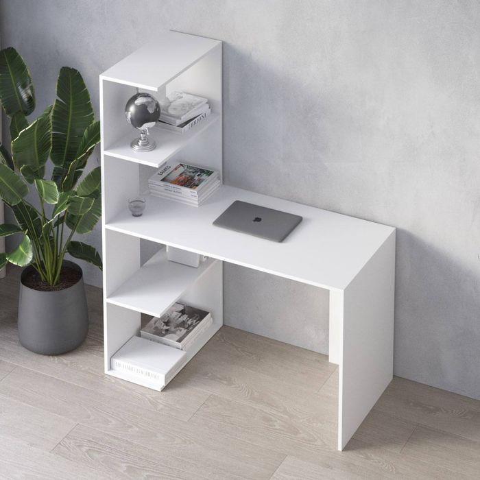 Стіл з полицями ліворуч