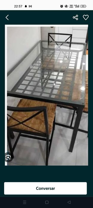 Mesa e cadeiras  sala