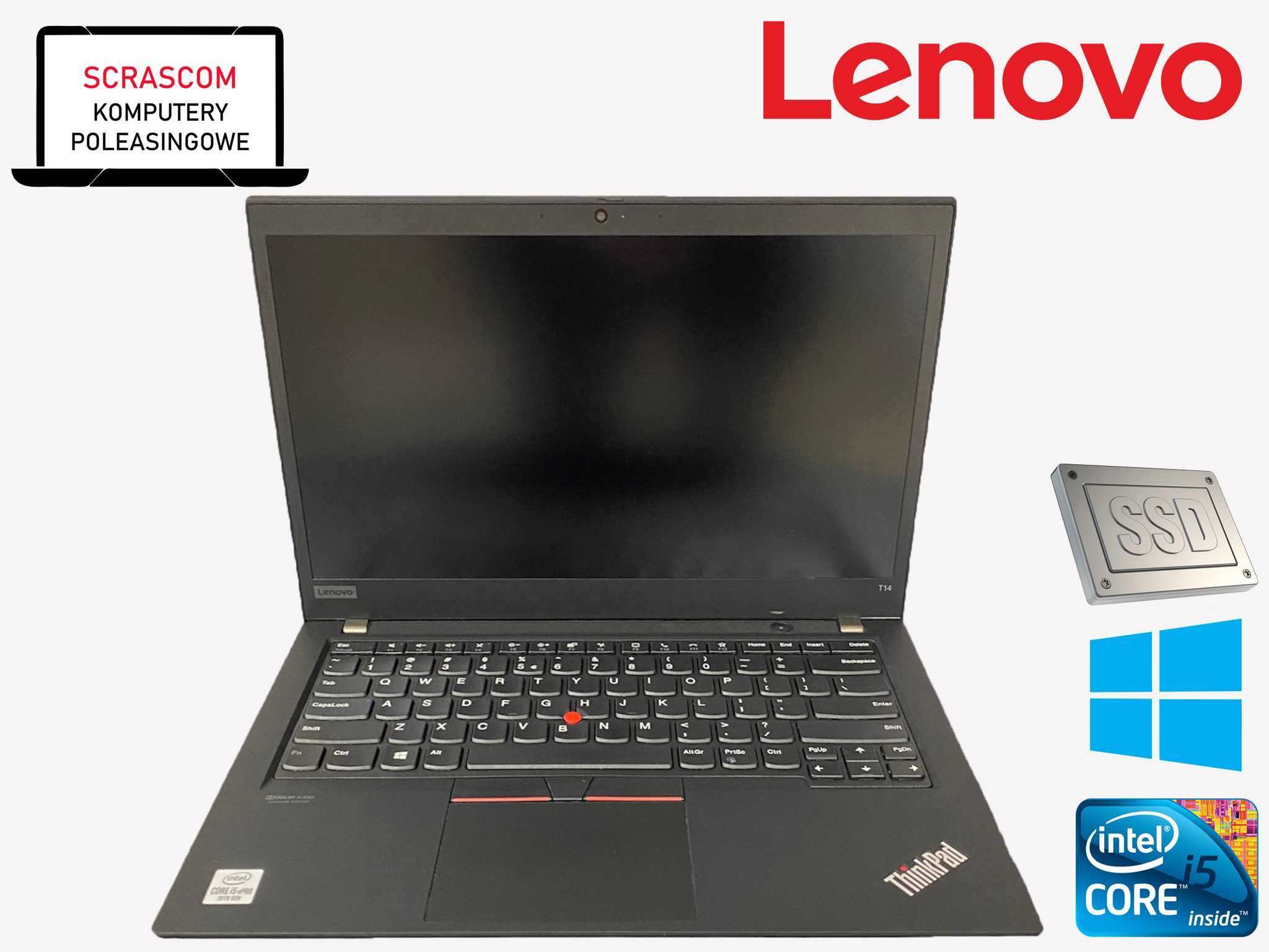 Laptop Notebook Lenovo ThinkPad T14 core i5 16GB RAM 256GB SSD Gwar