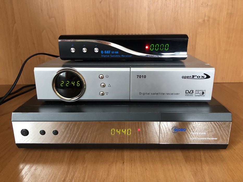 Супутникові тюнера  Qsat 350, Openfox 7010, Globo 7010 A plus