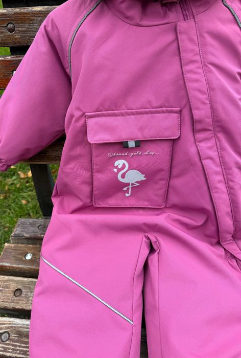 Суцільний зимовий термо комбінезон lassye для дівчинки 74-98