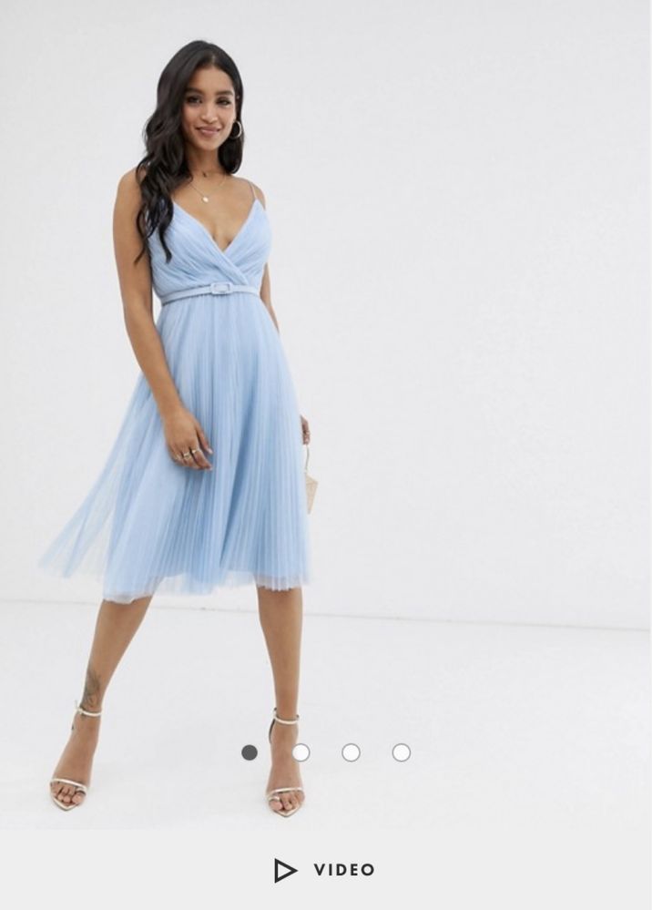 Сарафан шифоновый, платье Asos, размер Xs, Xxs (32/34)