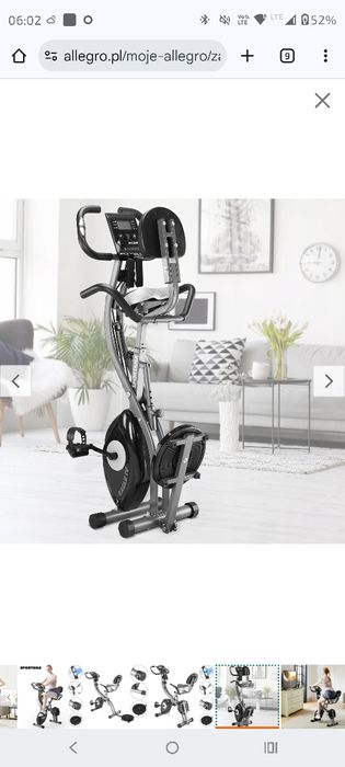 Rower stacjonarny powystawowy sportana
