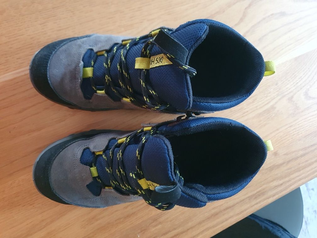 Buty turystyczne dla dzieci Quechua MH500 wysokie wodoodporne