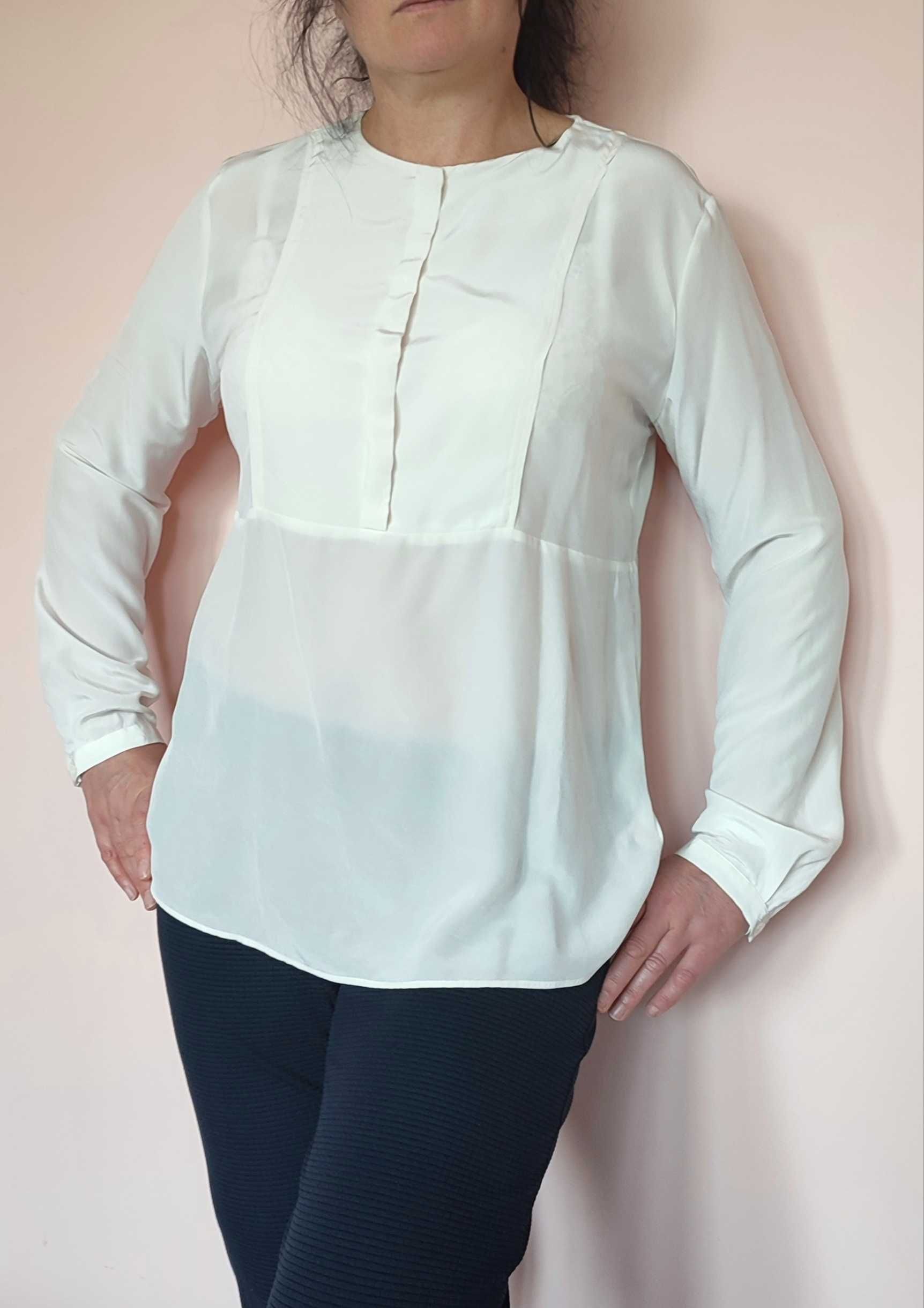 Розкішна базова шовкова блуза Caliban, 100% шовк, Італія оригінал.