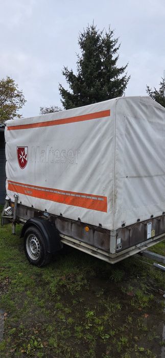 Przyczepka jednoosiowa Boeckemann 2.6 x 1.35m dmc 1300kg plandeka