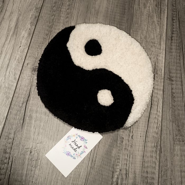 Dywan Tuftowany ręcznie, Tufting Yin Yang