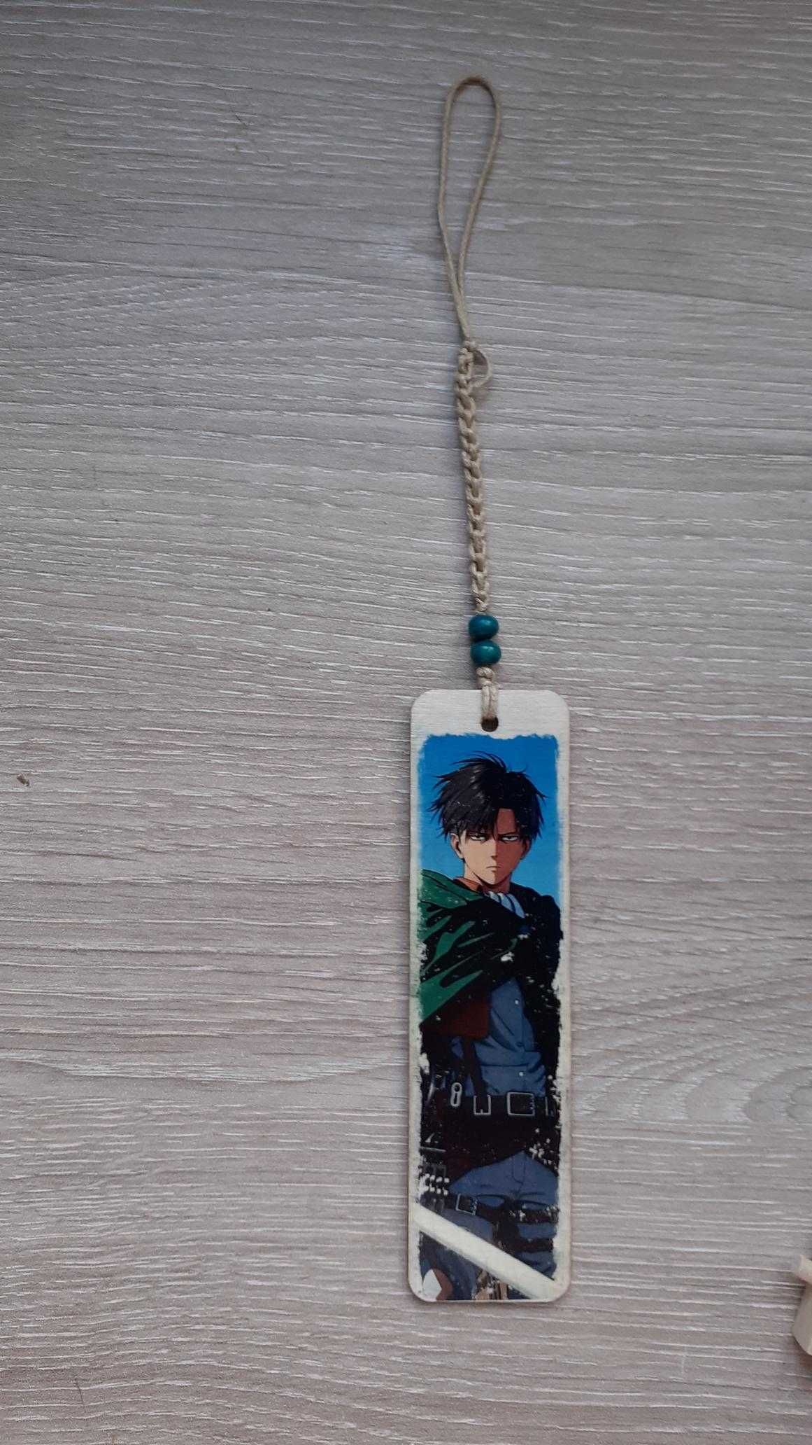 Decoração madeira pendurar Levi Ackerman anime Attack on titan