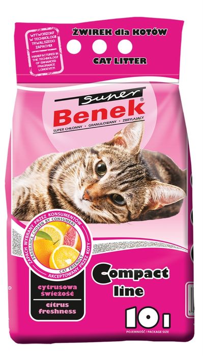 Super Benek Compact Cytrusowa Świeżość 10L