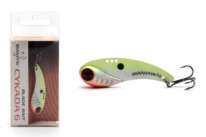 Cykada Manyfik 5,6 cm 15 g CM08 FLUO PERŁA