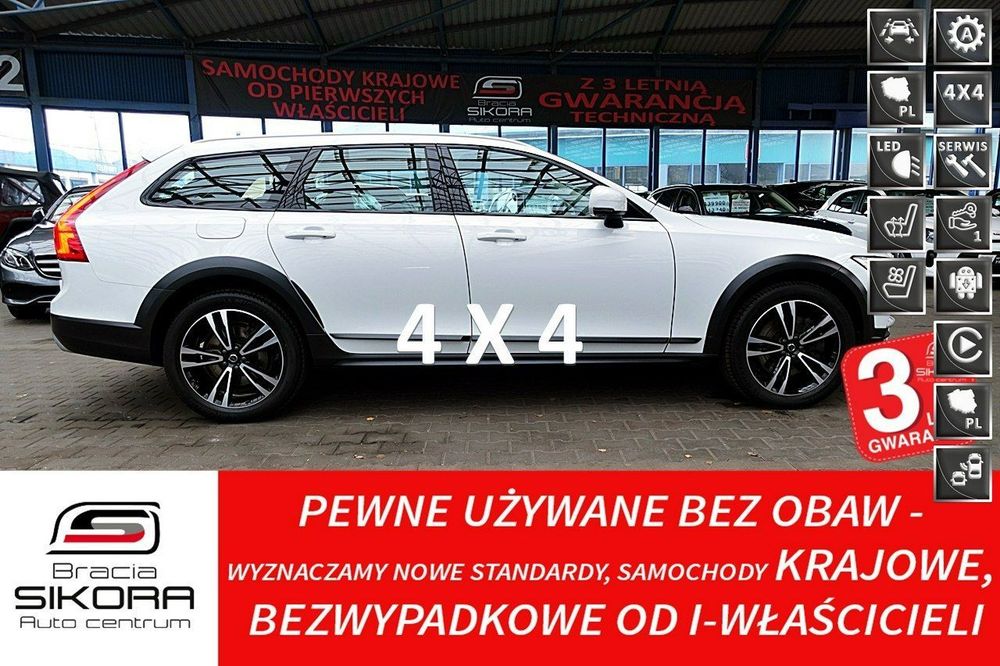 Volvo V90 Cross Country HARMAN/kardon MASAŻE 3Lata GWAR I-wł Kraj Bezwypad D5 235KM 4x4 FV23%