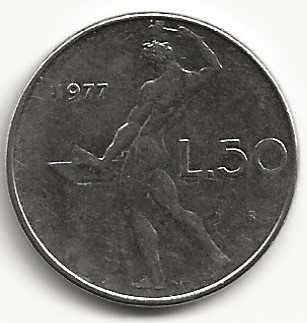 50 Liras de 1977, República Italiana