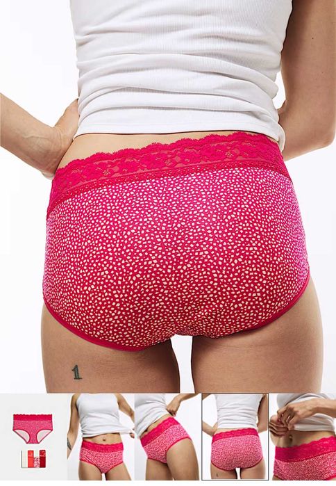 Мереживні трусики Marks&Spencer модель Full briefs,  розмір 16